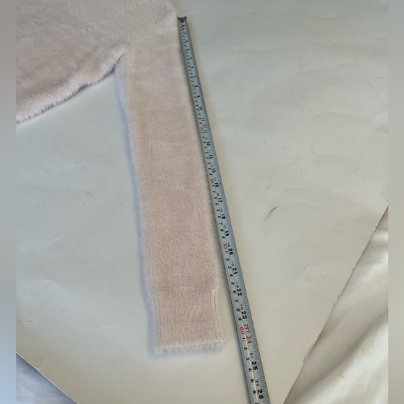 Sunday Best Kitten Crewneck Pale Pink Strawberry Puff Size XS Cozy Soft Luxe. - Picture 13 of 13